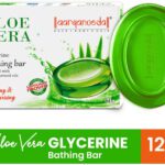 Aaryanveda Aloe Vera Bathing Bar For Soothing & Moisturizing Skin Natural Bathing Body Soap(125 G)