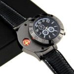 Rss Enterprises Usb Rechargeable Novelty Cool Lighters Flameless Unique Designer Wrist Watch Usb Rechargeable Novelty Cool Lighters Flameless Unique Designer Wrist Watch Cigarette Lighter(Black)