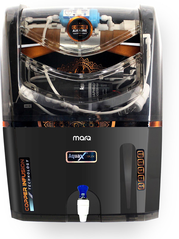 Marq By Flipkart Innopure Crux 15 L Ro + Uv + Uf + Copper Water Purifier With Pre Filter And Bis Certified(Black)