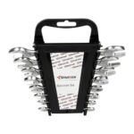 Spartan Carbon Steel Open Jaw Spanner Set/Wrench Set/Tool Kit Multipurpose Home Use And Professional Spanners Corrosion Resistant Chrome Plating Doe Jaw Spanners (Silver Set Of 8)