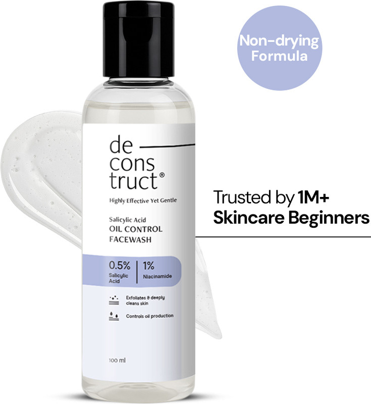 Deconstruct Oil Control  With Salicylic Acid & Niacinamide | Fights Acne | Oily Skin Face Wash(100 Ml)