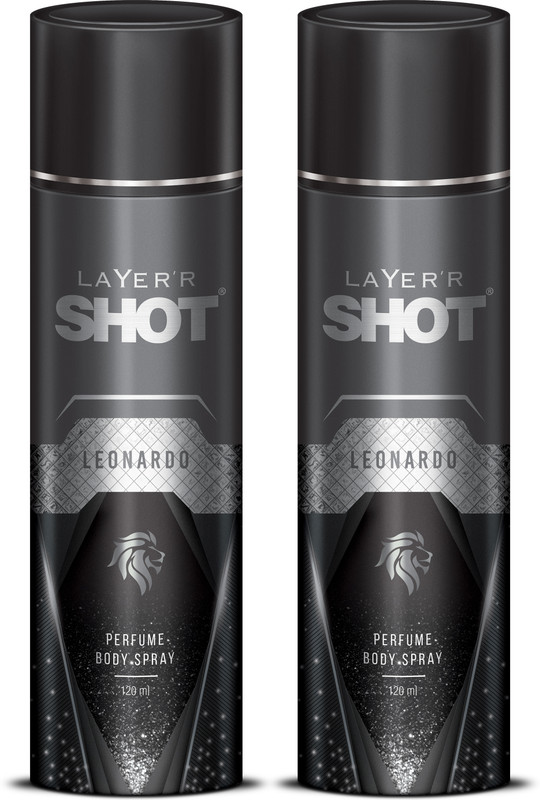 Layer’R Shot Leonardo Deodorant Spray  –  For Men(240 Ml, Pack Of 2)