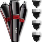 Beardo Ape-X 3-In-1 Trimmer, Nose Trimmer, Shaver, Manscaping. Trimmer 120 Min  Runtime 4 Length Settings(Black)