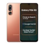 Samsung Galaxy M36 5G (Orange Haze, 6 Gb Ram, 128 Gb Storage)| Circle To Search| Google Gemini| Corning Gorilla Glass Victus+| 7.7Mm Slim| Ai Enhanced 50 Mp Ois Triple Camera| Unmatched Nightography