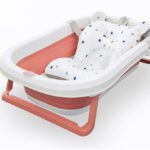 Little Tribe Foldable Baby Bath Tub With Seating Cushion(Multicolor)
