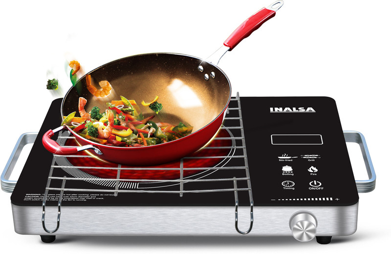 Inalsa 2200 W Induction Cooktop Touch Panel(Black, Infrachef Pro 2200 Infrared Cooker)