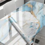 Jb’S Land Wallpaper Sky Line Gold Walls Sticker Waterproof,Oil Proof&Heat Resistant Kitchen Wall Tiles Stickers Wall Paper For Home,Living Room,Bed/Bathroom,Hotel,Pan&Shop Caounter,Pvc Self Adhesive