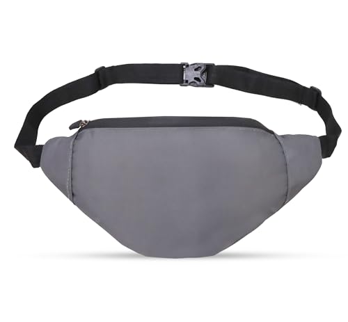 Bigplayer Fashion Waist Bag Stylish And Functional Waist Bags For Men And Women Waterproof, Nylon Trainer Waist Bag With Adjustble Waist Belt Travel Waist Pouch