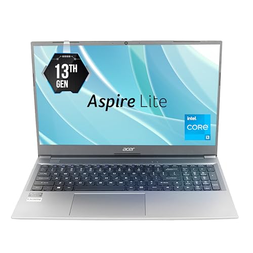 Acer Aspire Lite, 13Th Gen, Intel Core I3-1305U, 8Gb Ram, 512Gb Ssd, Full Hd, 15.6″/39.62Cm, Windows 11 Home, Steel Gray, 1.59Kg, Al15-53, Metal Body, 36 Whr, Thin And Light Premium Laptop