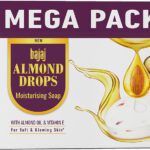 Bajaj Almond Drops Moisturising Soap Pack Of 8 With Almond Oil & Vitamin E(8 X 125 G)