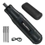 Buildskill 4V Cordless Screwdriver With 250 Rpm Speed | S2 Alloy Steel Magnetic Bits & Chuck | Forward & Reverse Function | 800Mah Battery | Charging Cable | Zip Lock Case | For Diy & Professional Use