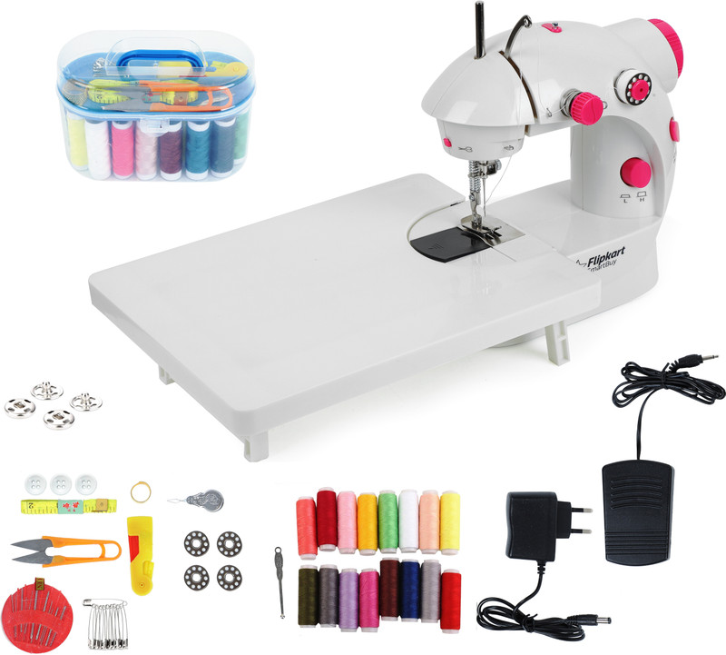 Flipkart Smartbuy Portable Mini With Foot Pedal, Built-In Stitches And Stitching Kit Electric Sewing Machine( Built-In Stitches 1)