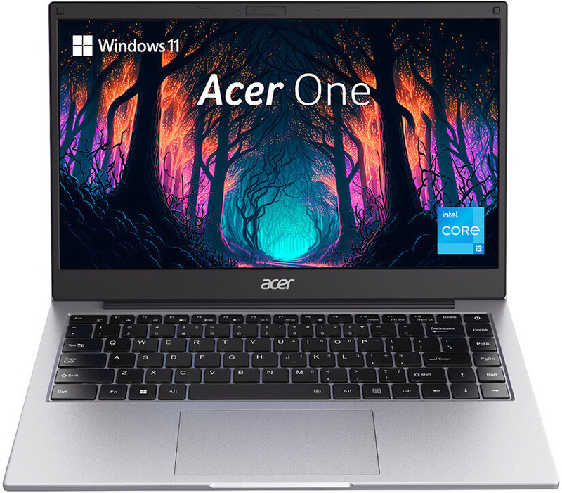 Acer One Intel Core I3 11Th Gen 1115G4 – (8 Gb/512 Gb Ssd/Windows 11 Home) Ao 14 Z 8-415 Thin And Light Laptop(14 Inch, Silver, 1.49 Kg)