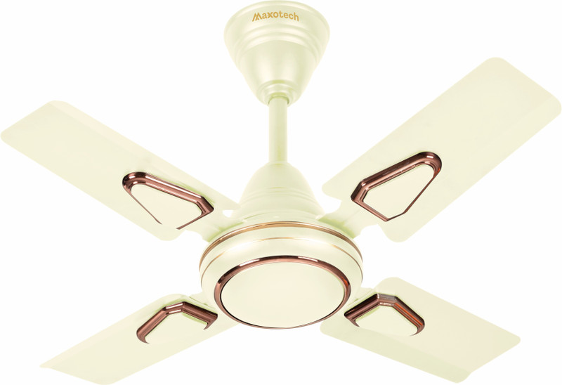 Maxotech Deco I Anti Dust Copper Fan 600 Mm 4 Blade Ceiling Fan(Ivory | Pack Of 1)