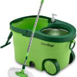 Greenchef Spin Mop Set 360 Degree Stainless Steel Spinner Mop Set(Green)