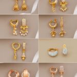 Weroxa Combo Of 8 Diamond Brass Earring Set