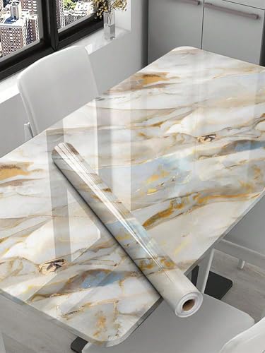 Etasun Wallpaper Waterproof&Oilproof Kitchen Tiles Heat Resistant Self Adhesive Pvc Flooring Sheets Wall Stickers For Floor Kitchen,Wall,Bedroom, Living Room Wallpaper Roll(60X200Cm) (1, 57)