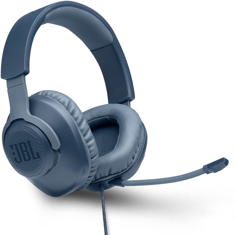 Jbl Quantum 100 Wired Gaming(Blue, On The Ear)