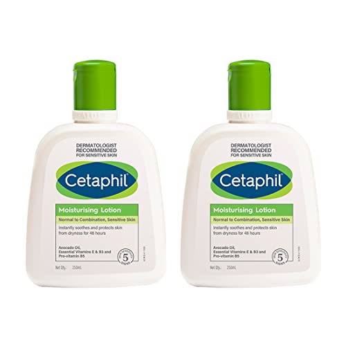 Cetaphil Moisturizing Lotion For Sensitive Or Dry Skin – 250 Ml Each (Pack Of 2)
