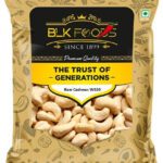 Blk Foods Premium Whole Cashew Nuts Plain (100% Crunchy Kaju) Cashews(1 X 500 G)