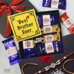 Oddclick Unique Rakhi For Brothers With Chocolate Rakshabandhan Rakhi Gift Brother Combo(6 Dairy Milk Chocolate, 2 Five Star Chocolate, 2 Kit Kat Chocolate ( All Best Brother Ever Wrapped), 1 Best Brother Ever Wishes Card)