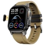 Fire-Boltt Snapp Smart Watch, Selfie Camera, 4G Nano-Sim Slot, 54.1Mm Amoled Display, Play Store- Unlimited Apps, 1000Mah Battery, 2Gb/4Gb Ram + 16Gb/64Gb Rom (Alpine Olive)