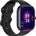 Redmi Watch Move 1.85 Premium Amoled,14 Day Battery,Best Accuracy,Dual Core Processor Smartwatch(Black Drift Strap, Free Size)