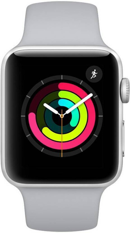 Apple Watch Series 3 (Gps, 38Mm) – Silver Aluminium Case With White Sport Band(White Strap, Regular)