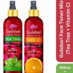 Dabur Face Toner Mist Combo : Vitamin C + Tea Tree Men & Women(400 Ml)