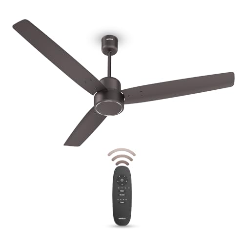 Havells Fab Bldc Ceiling Fan 1200Mm, 350 Rpm, Savings Upto 65%, Reverse Rotation, 4 Modes (Boost, Sleep, Breeze, Mop), Low Wattage 30W, Low Noise, Air Flow:225 Cmm, 3 Year Warranty, Cocoa Brown