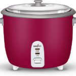 Kenstar My Cook 2.0 Electric Rice Cooker With Steaming Feature(2 L, Red & Grey)