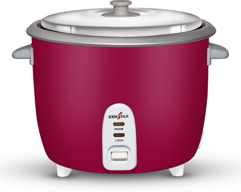 Kenstar My Cook 2.0 Electric Rice Cooker With Steaming Feature(2 L, Red & Grey)
