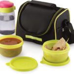 Master Cook Sparkle Z 1 Yellow 3 Containers Lunch Box(950 Ml)