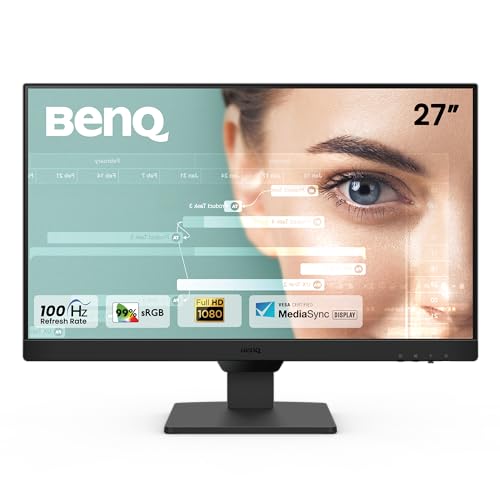 Benq Gw2790 27 Inches 1920X1080P Fhd Ips Monitor| 100Hz|99% Srgb|Eye-Careu|Dual Hdmi|Display Port|Bezel-Less|Eyesafe|Vesa Mediasync|B.I.|Low Blue Light+| Speakers|Vesa Wall Mountable(Black)