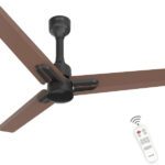 Polycab Wizzy Neo 1200Mm 5-Star Bldc, Remote Control, 55% Energy Saving, High Speed, 5 Star 1200 Mm 3 Blade Ceiling Fan(Bldc Motor With Remote | Brown Copper | Pack Of 1)