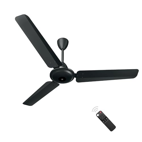 Atomberg Ameza 1200Mm Timeless Bldc Ceiling Fan With Remote | 5 Star | High Air Delivery | Led Speed Indicator | Low Noise | Timeless Design With Power Saving | 2-Year Warranty (Gloss Black)