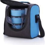 Varnee Air-Tight Stainless Steel Sky Lunch Box (900Ml,Thermoware) 4 Containers Lunch Box(900 Ml, Thermoware)