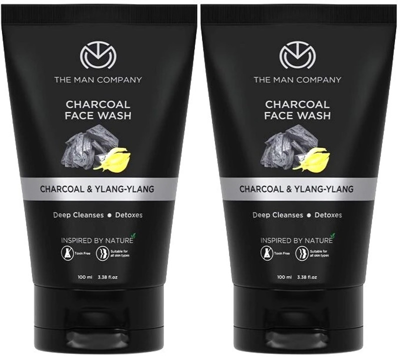 The Man Company Activated Charcoal Acne Oil Control – 100Ml*2 Face Wash(100 Ml)