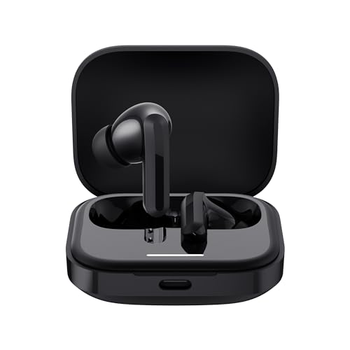 Redmi Buds 5 Truly Wireless Bluetooth In Ear Ear Buds (Tws) With Upto 46Db Hybrid Noise Cancellation,Dual-Mic Ai Call Enhancement,10Mins For 4Hours Fast Charging With Upto 38Hrs Playback|Fusion Black