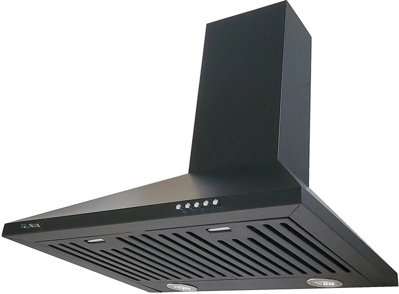 Ruwa Citrine Black 60 Wall Mounted Black 1100 Cmh Chimney