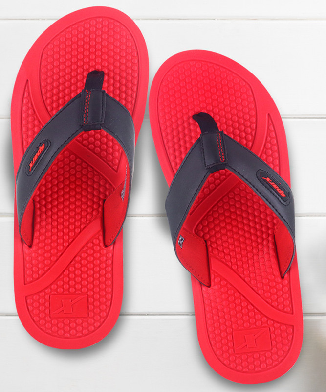 Sparx Men Flip Flops(Red , 6)