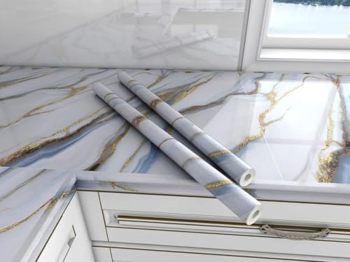 Etasun Wallpaper Waterproof&Oilproof Kitchen Tiles Heat Resistant Self Adhesive Pvc Flooring Sheets Wall Stickers For Floor Kitchen,Wall,Bedroom, Living Room Wallpaper Roll(60X200Cm) (1, 61)