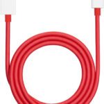 Oneplus Usb Type C Cable 3 A 1 M This Data Cable Supports 67W Max Fast Charging. Dl129(Compatible With Supervooc,Vooc & Qc, Red, One Cable)