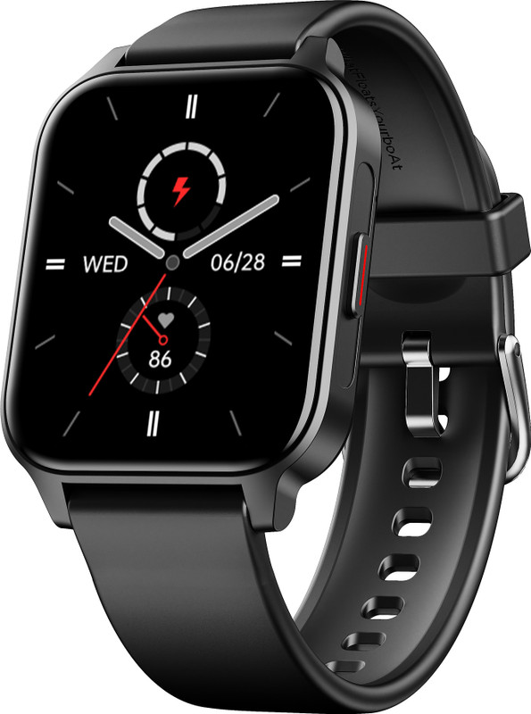 Boat Wave Call 2 Plus With 1.96’’(4.97Cm), Bt Calling, Bilingual Support, Ip68 Smartwatch(Active Black Strap, Free Size)