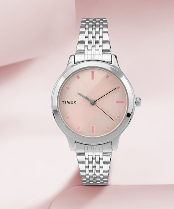 Timex Pink Dial Analog Watch – For Women
