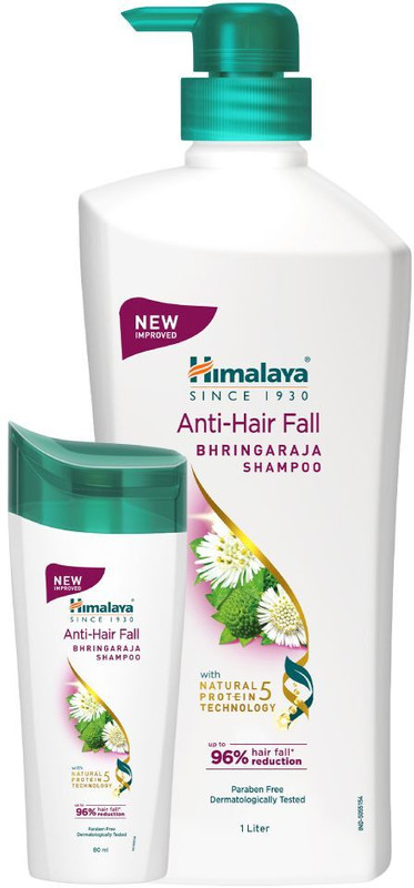 Himalaya Anti-Hair Fall Bhringaraja Shampoo (1L) + Anti-Hair Fall Shampoo (80Ml) Free(1000 Ml)