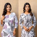 Tibra Attire Women Floral Print Straight Kurta(Grey)