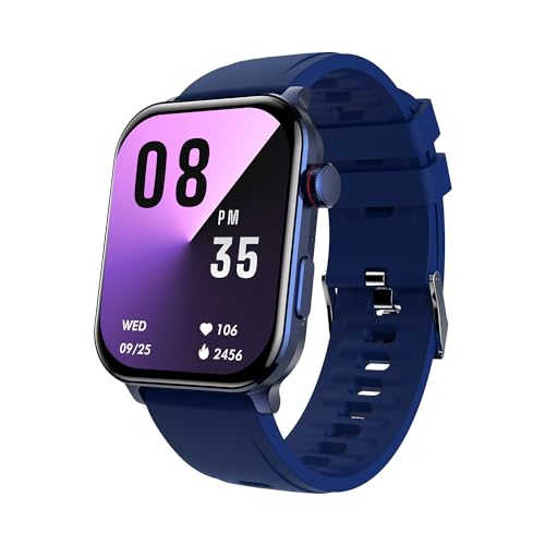 Itel Icon 3 Smartwatch With Single Chip Bt Calling, 2.01″ Amoled Display, 500 Nits Brightness, Functional Crown, Ip67 Waterproof, 170+ Watch Faces, 24Hr Health Monitor (Midnight Blue)