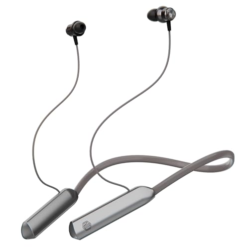 Nu Republic Pulse Metal Bluetooth Headset With Upto 50 Hrs Playtime, Enc, Fast Charging, Dual Pairing (Silver)