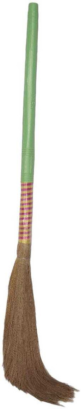 Creazione Production Jumbo Natural Grass Broom Or Jharu (500Gm+ Grass And Height 53 Inch) Bahubali Grass Dry Broom(Multicolor)
